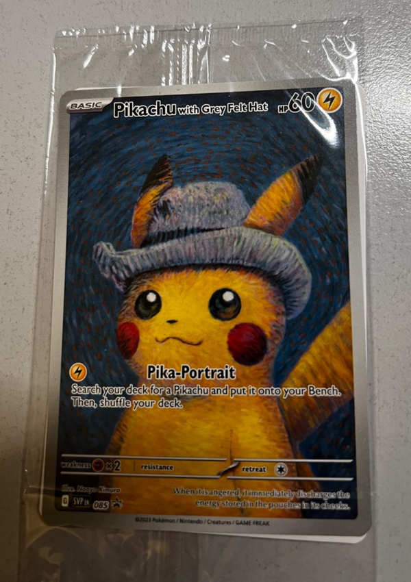 Pokémon - Pikachu with Grey Felt Hat Van Gogh - SVP 085 - NM EN Sealed