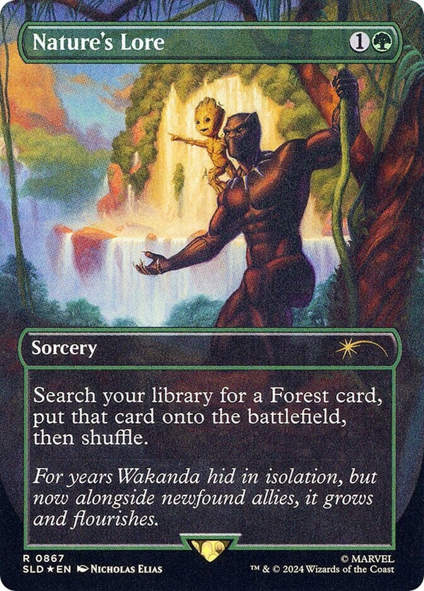 Natures Lore Groot Foil - Secret Lair Marvel SLD 867 - EN NM Magic