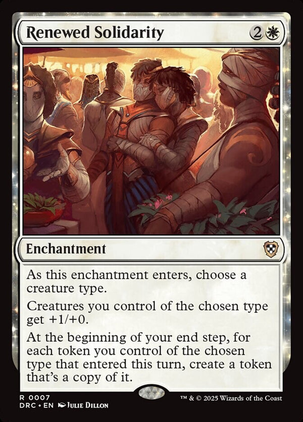 Renewed Solidarity - Commander Aetherdrift DRC 7 - NM EN - Magic MTG