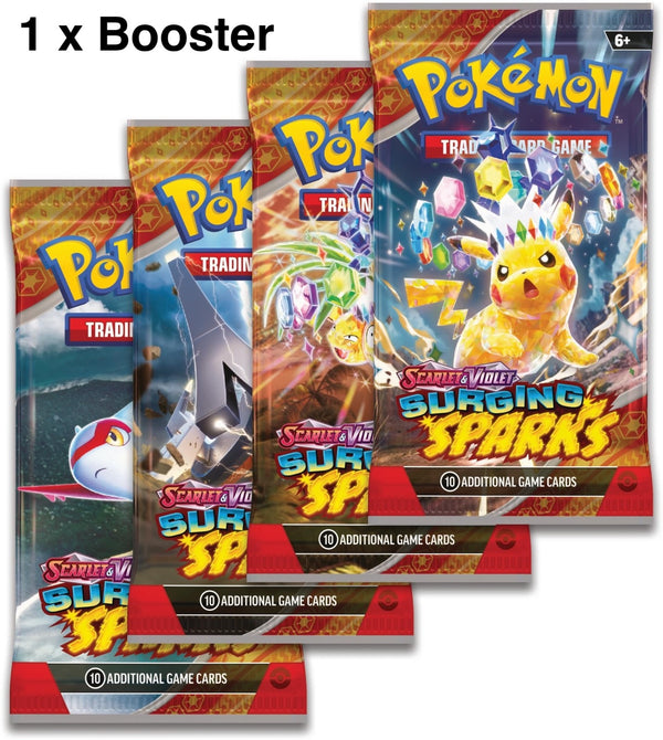 Pokémon - Surging Sparks SV8 - Booster Pack 1 x - EN - NEU OVP