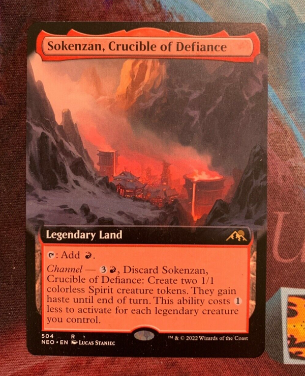 Sokenzan, Crucible of Defiance Full Art Borderless - NM EN - NEO 504 - MTG Magic