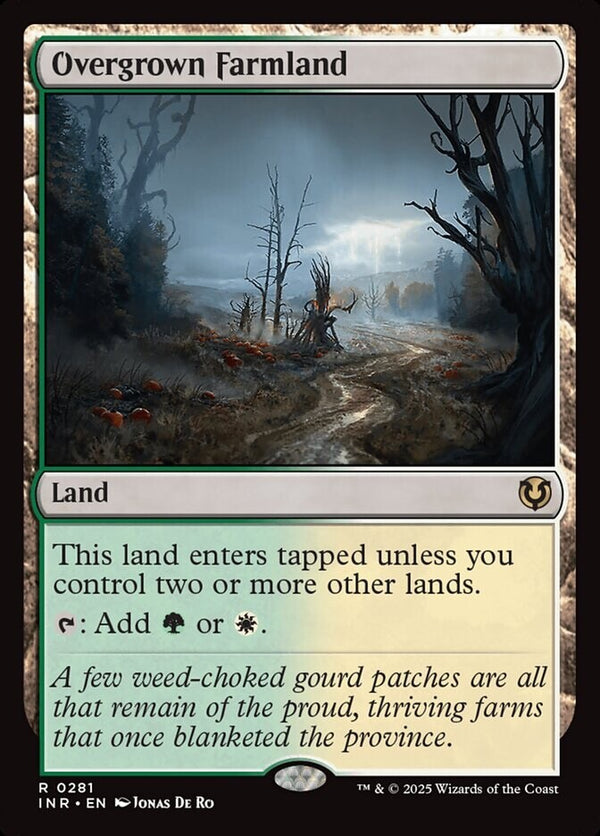 Overgrown Farmland - Innistrad Remastered INR 281 - EN NM - Magic MTG