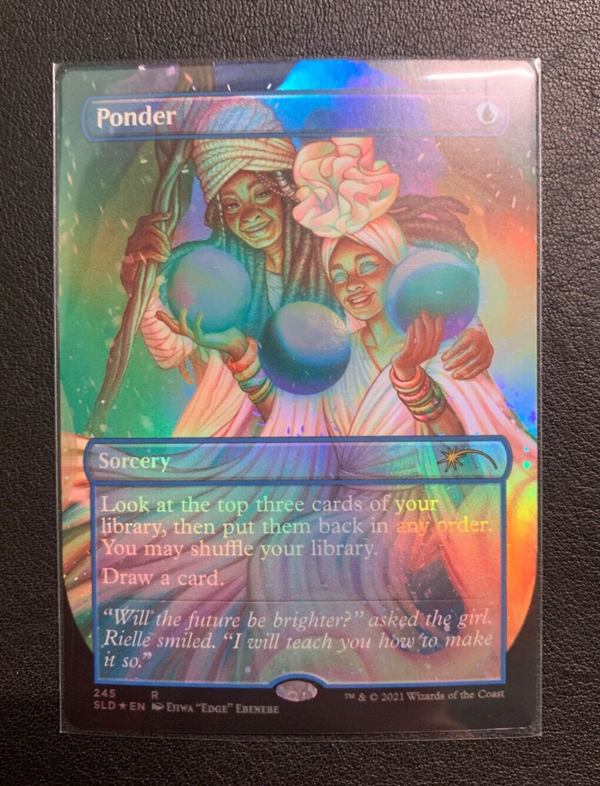 Ponder Full Art Foil - Secret Lair Black is Magic - SLD 245 - NM EN - MTG