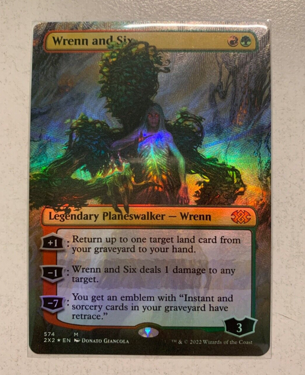 Wrenn and Six FA TEXTURED FOIL NM EN - Double Masters 2022 - 2X2 574 - MTG Magic