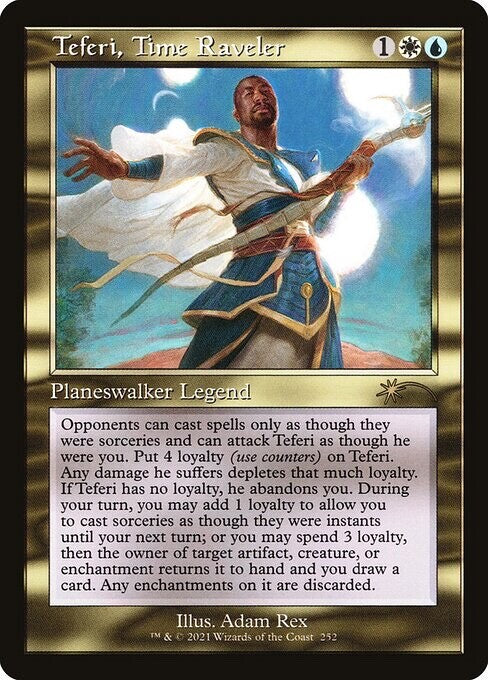 Teferi, Time Raveler Old Border - Secret Lair SLD 252 - NM EN - Magic MTG