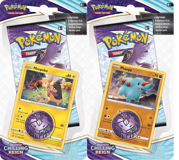 Pokémon - Chilling Reign 1 x Checklane Booster Blister - EN - NEU & OVP Sealed
