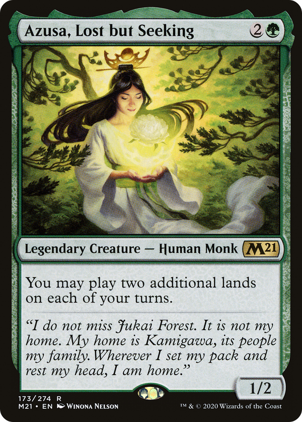 Azusa, Lost but Seeking - Core Set 2021 M21 173 - NM EN - Magic