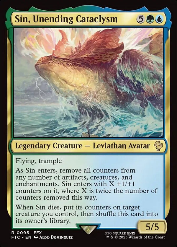 Sin, Unending Cataclysm - Commander Final Fantasy FIC 95 - EN NM MTG Magic