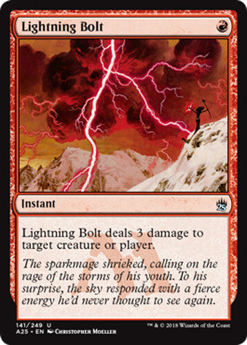 Lightning Bolt - The List - NM EN - 141 - MTG Magic The Gathering