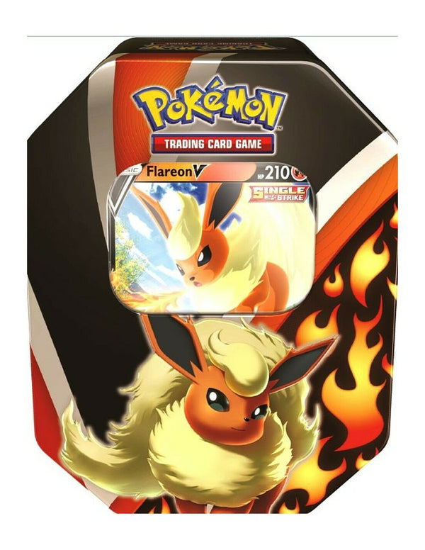 Pokémon Fall 2021 - Flareon / Flamara V Tin Box - Eevee Evolutions - NEU & OVP
