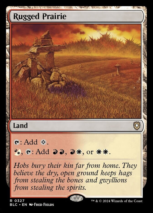 Rugged Prairie - Commander Bloomburrow BLC 327 - EN NM - MTG Magic