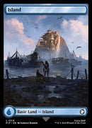 Island Basic Land Full Art - Fallout - NM EN - PIP 319 - Magic MTG