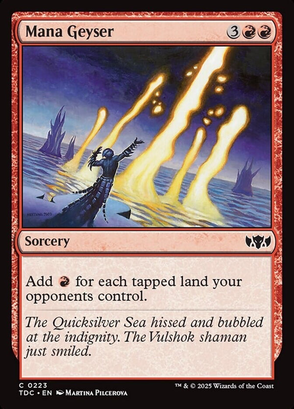 Mana Geyser - Commander: Tarkir Dragonstorm TDC 223 - EN NM - Magic TCG