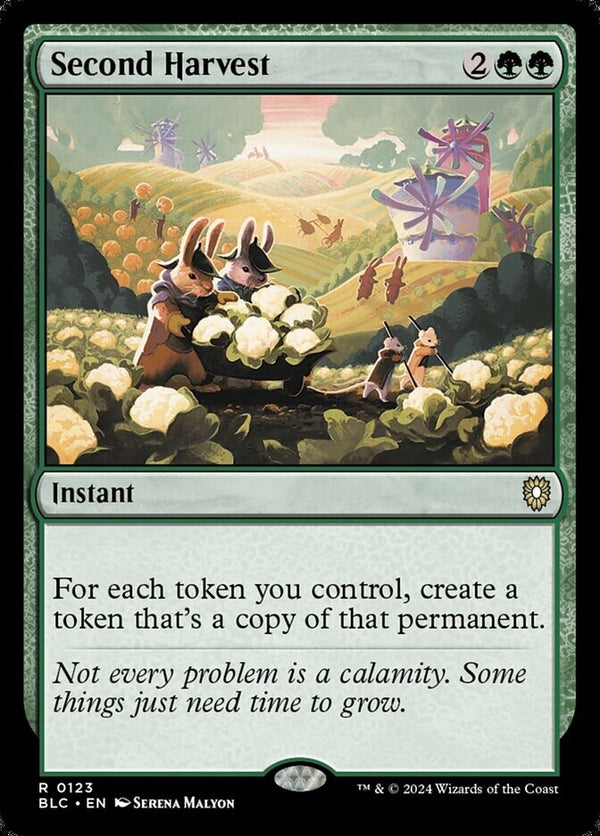 Second Harvest - Bloomburrow BLC 123 EN NM - MTG Magic The Gathering