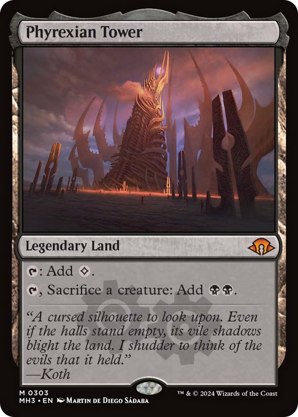 Phyrexian Tower - EN NM - MH3 303 - Magic The Gathering MTG