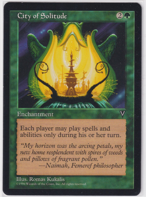 City of Solitude - Visions NM EN Reserved List MTG Magic the Gathering
