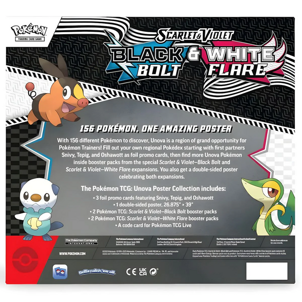 Pokémon - Black Bolt & White Flare Poster Collection - EN NEU OVP Sealed