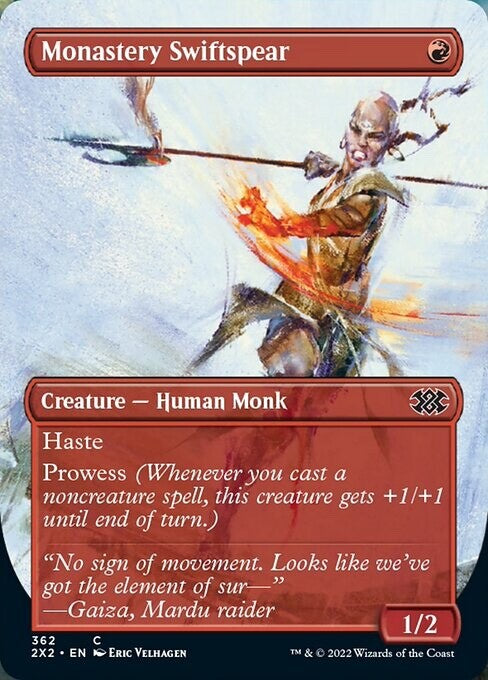 Monastery Swiftspear Full Art - Near Mint EN - 2X2 362 - MTG Magic The Gathering