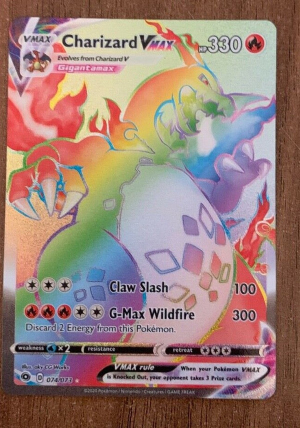 Pokémon - Charizard VMax Secret Rare Champions Path Near Mint CPA 74 - PKM