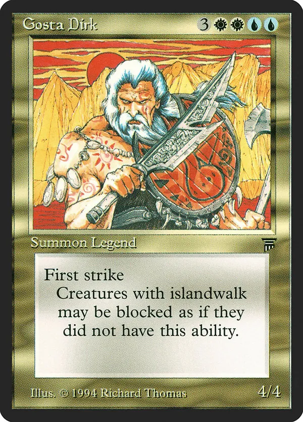 Gosta Dirk - Legends - Reserved List 1994 - EX - EN - MTG Magic The Gathering