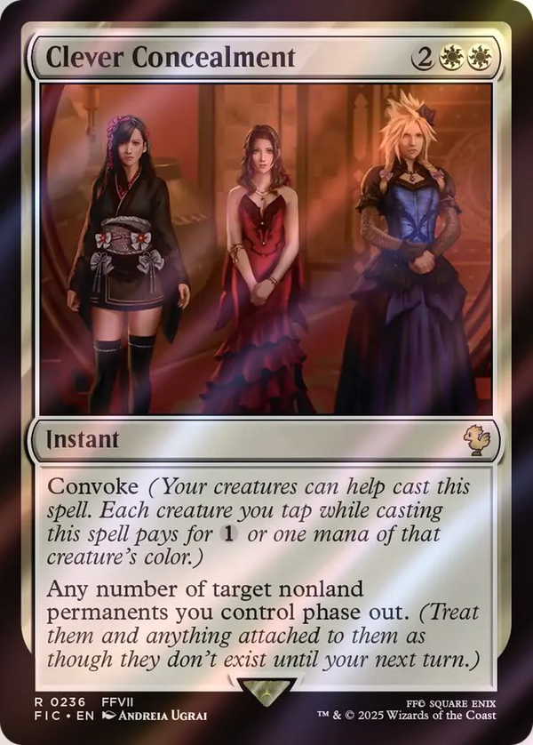 Clever Concealment SURGE FOIL - Commander Final Fantasy FIC 236 - EN NM MTG