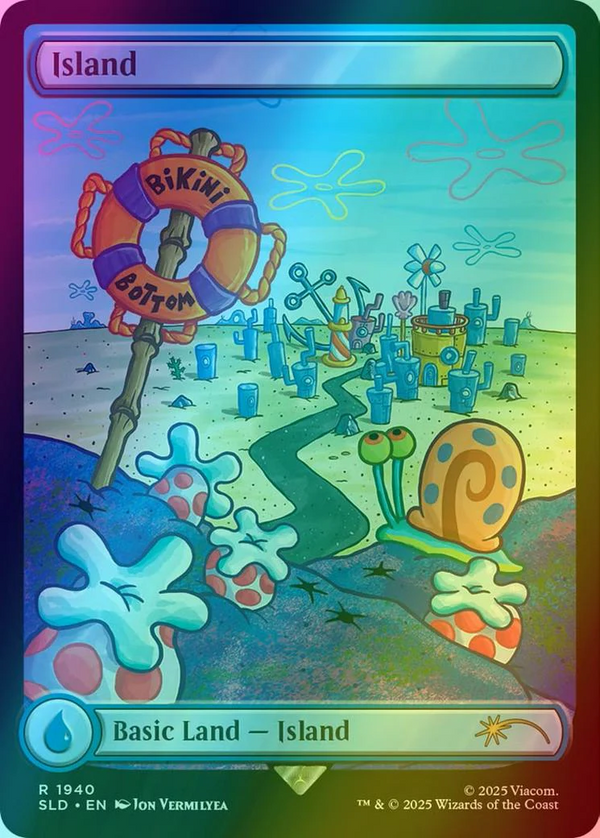 Island Full Art FOIL Bikini Bottom - Secret Lair SpongeBob SLD 1940 EN NM
