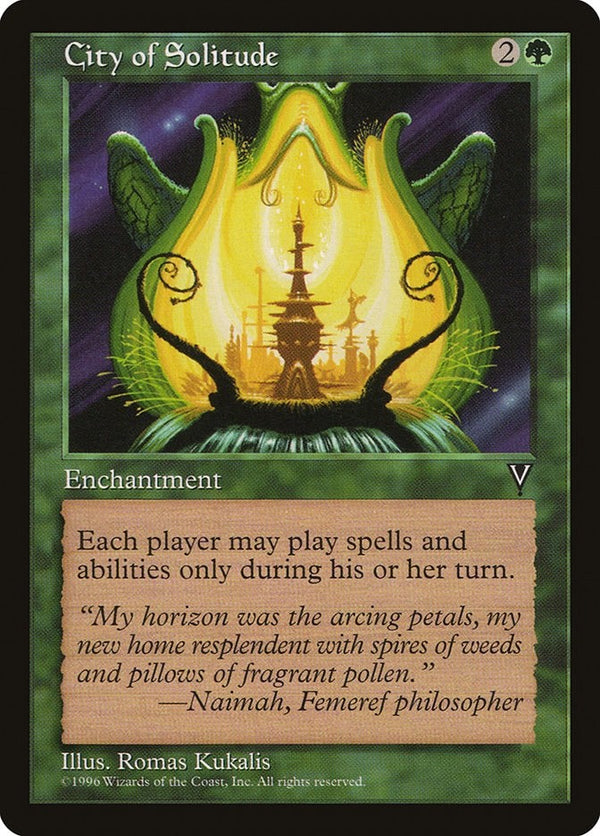 City of Solitude - Visions NM EN Reserved List MTG Magic the Gathering