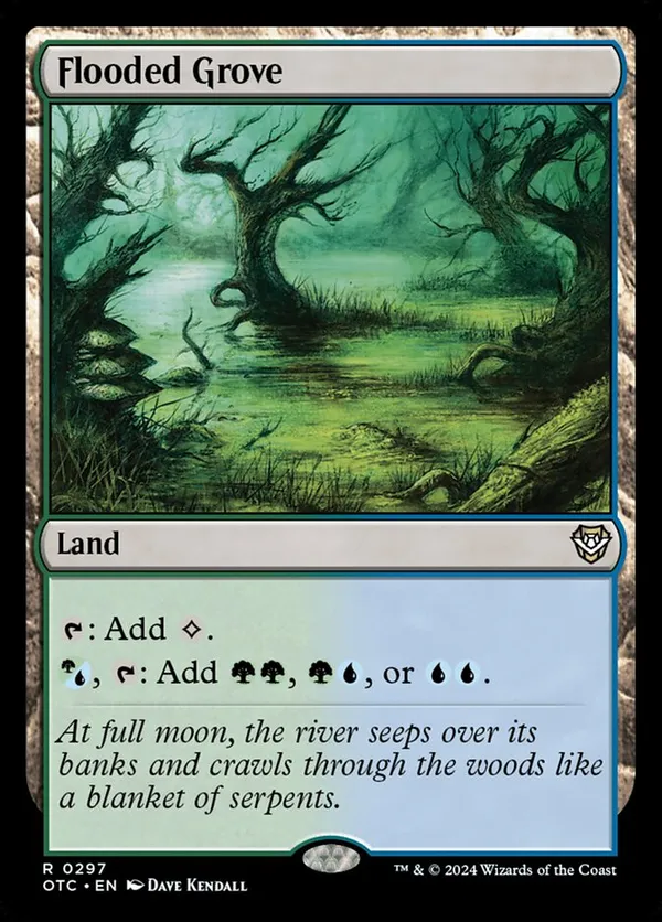 Flooded Grove - Outlaws of Thunder Junction - EN NM - OTC 297 - MTG Magic