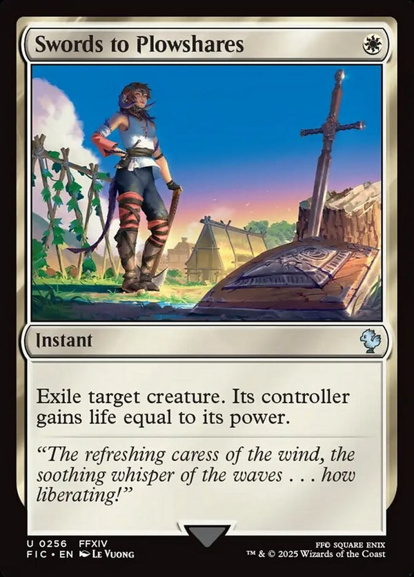 Swords to Plowshares - Commander Final Fantasy FIC 296 - EN NM MTG Magic