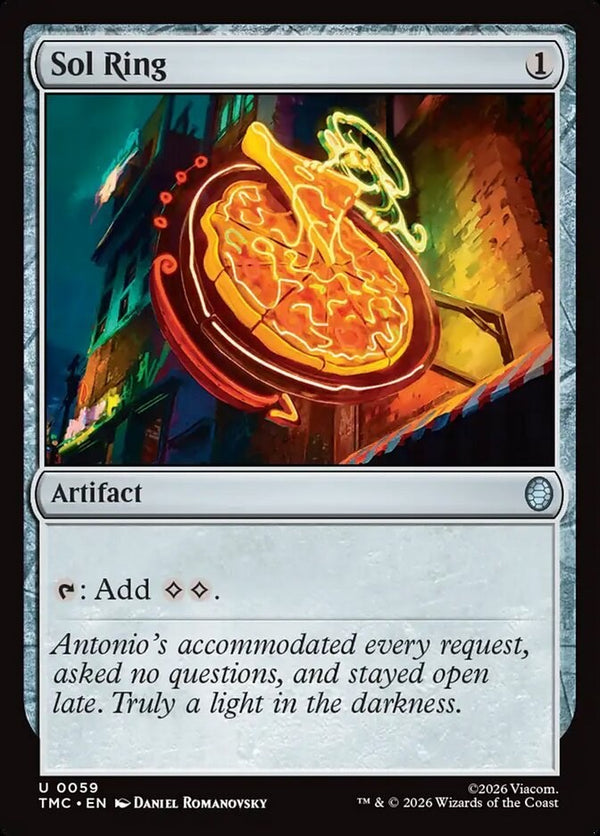 Sol Ring Pizza - Commander TEENAGE MUTANT NINJA TURTLES - TMC 59 EN NM MTG