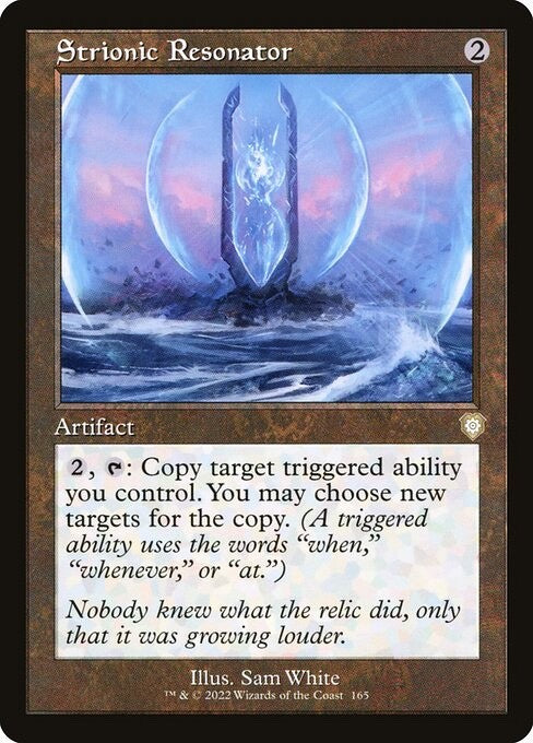 Strionic Resonator Retro Frame - Commander: Brothers War BRC 165 - EN NM - MTG