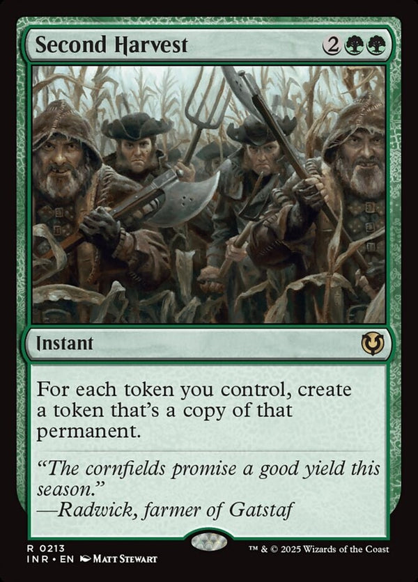 Second Harvest - NM EN - Innistrad Remastred - INR 213 - Magic MTG