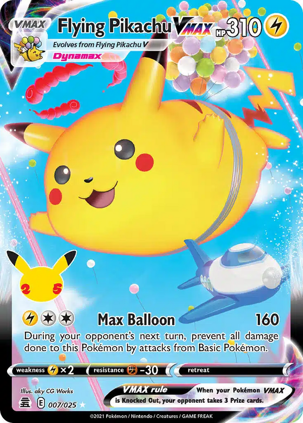 Pokémon - Flying Pikachu VMAX Celebrations CEL008 - NM EN - PKM TCG