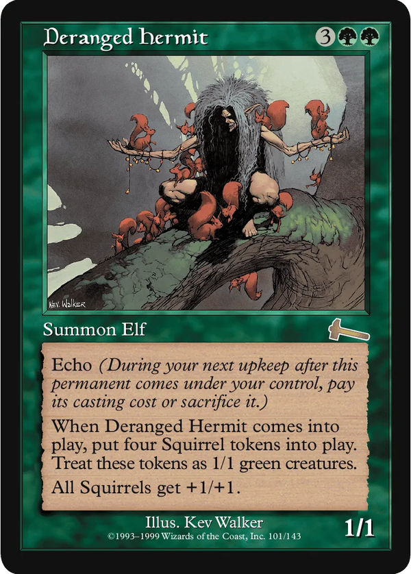 Deranged Hermit / Irrer Einsiedler - Reserved List - Near Mint EN MTG Magic