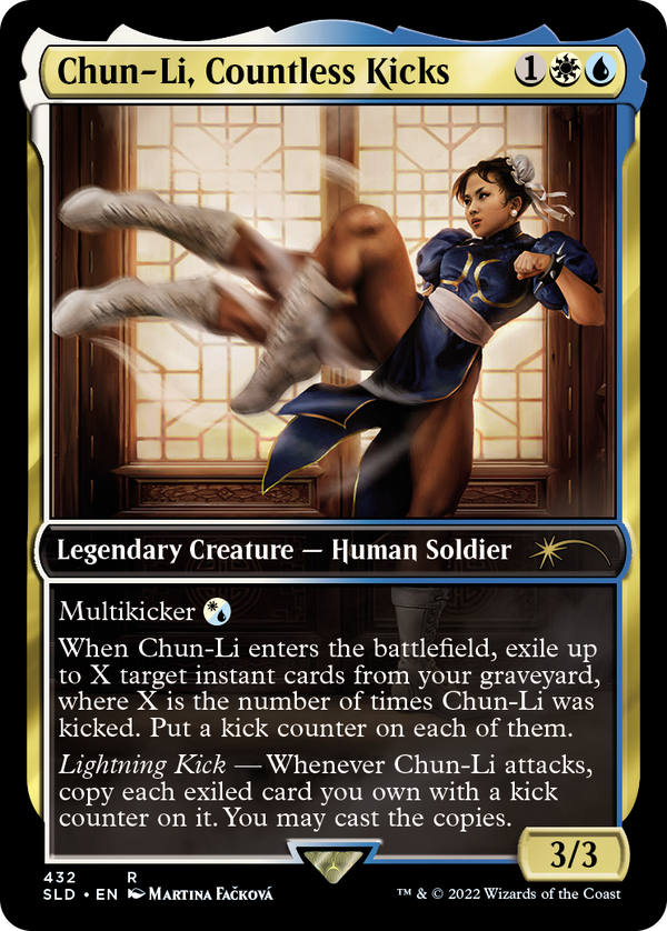 Chun Li, Countless Kicks - Secret Lair Street Fighter - SLD 432 - EN - NM - MTG