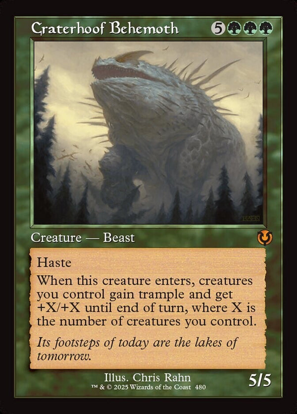 Craterhoof Behemoth Old Border - INR 480 Innistrad Remastered - EN NM