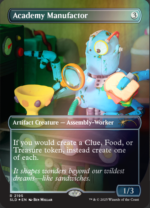 Academy Manufactor FOIL Full Art - SLD 2195 Secret Lair Play Doh - EN NM MTG