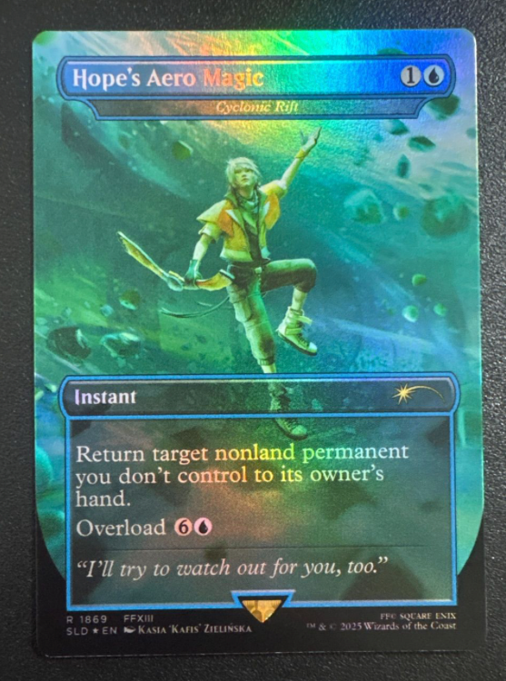 Cyclonic Rift Full Art Rainbow FOIL - Secret Lair Final Fantasy SLD 1869 - EN NM