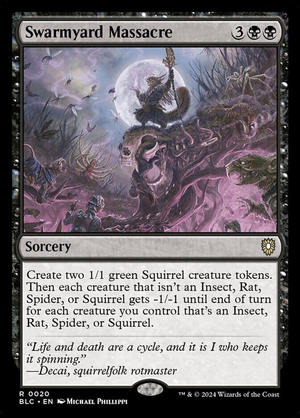 Swarmyard Massacre - Commander Bloomburrow BLC 20 - EN NM - Magic MTG