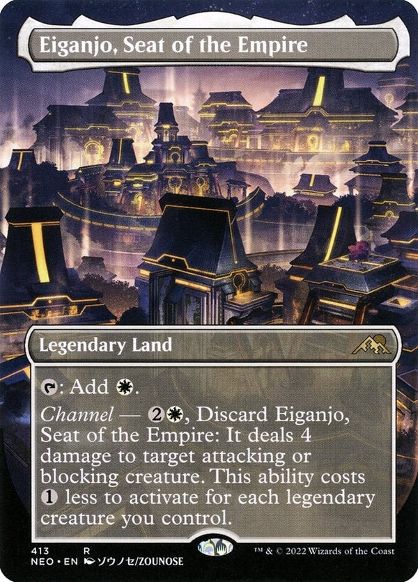 Eiganjo, Seat of the Empire Full Art - NM EN - Kamigawa: Neon Dynasty NEO 413