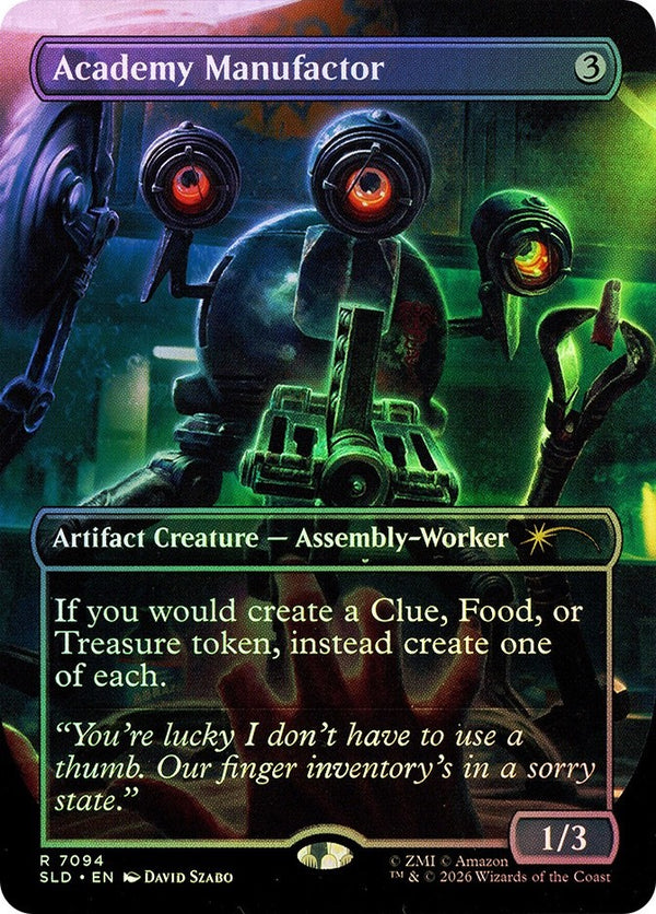 Academy Manufactor FOIL - Secret Lair X Fallout SLD 7094 - EN NM - MTG Magic