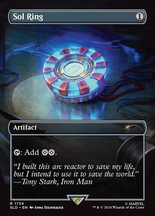 Sol Ring Iron Man Full Art - Secret Lair Marvel SLD 1734 - EN NM MTG