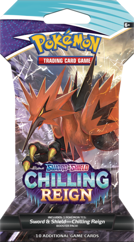 Pokémon - Chilling Reign (SWSH6) - 1 Sleeved Booster PACK - EN NEU OVP Sealed