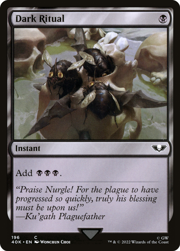 Dark Ritual - Warhammer 40K - NM EN 196 - Magic The Gathering