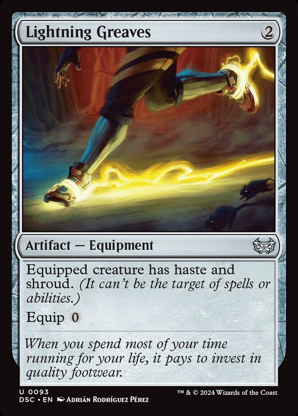 Lightning Greaves - Duskmourn - EN NM - DSC 93 - MTG Magic The Gathering