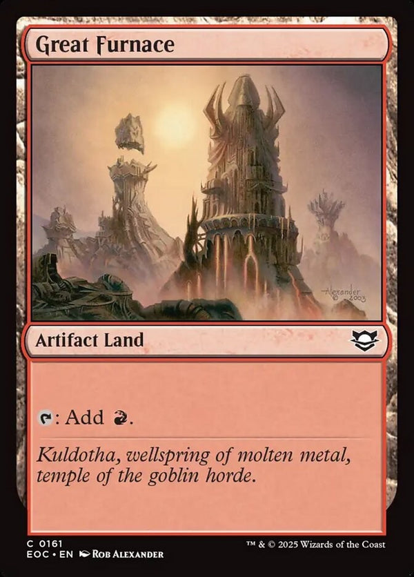 Great Furnace - Commander: Edge of Eternities EOC 161 - NM EN - Magic MTG