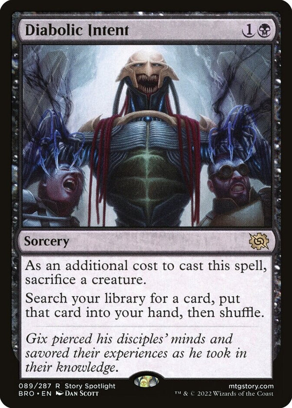 Diabolic Intent - Brothers War BRO 089 - EN NM - Magic The Gathering MTG