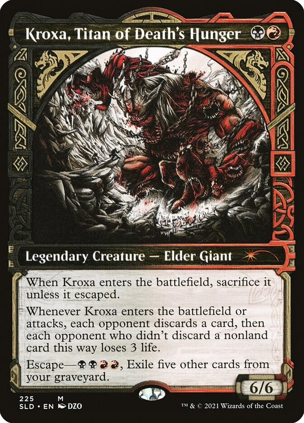 Kroxa, Titan of Death's Hunger Showcase FOIL - SLD 225 NM EN - MTG Magic