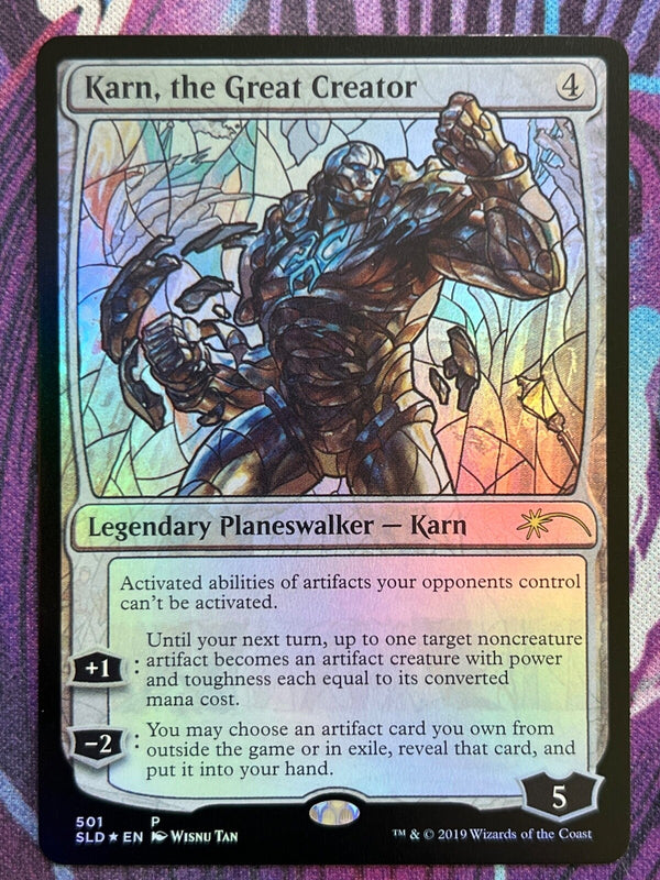 Karn, the Great Creator Stained Glass Foil - Secret Lair SLD 501 - NM EN - MTG