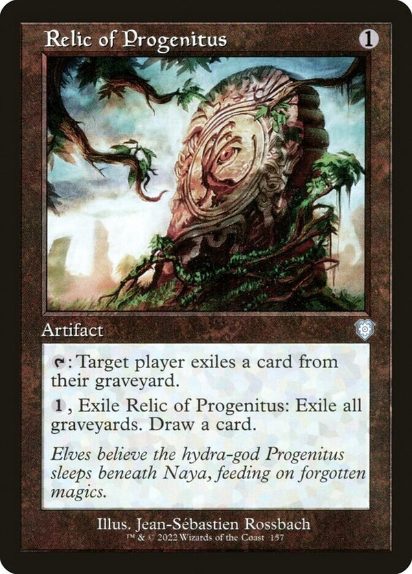 Relic of Progenitus Old Border - Commander Brothers War - 157 EN NM - Magic MTG